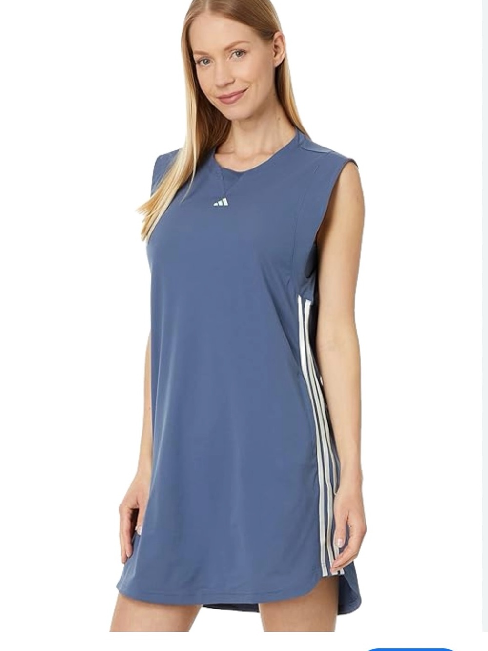 New Adidas Ultimate365 Twistknit Golf Dress Blue 3X